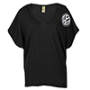 RELAX PONCHO TEE - BLACK
