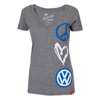 LADIES PEACE LUV VW-VNECK